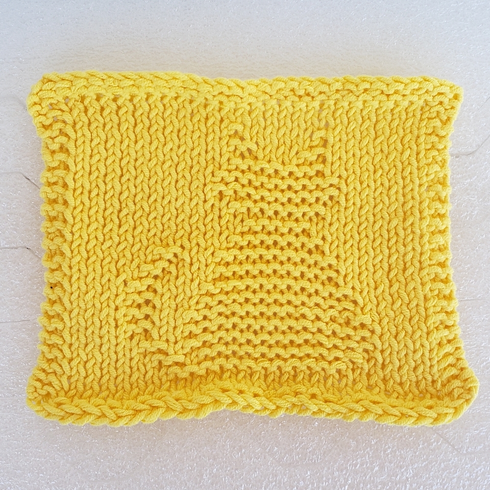 Buttery Soft Handmade Knit Cat Washcloth